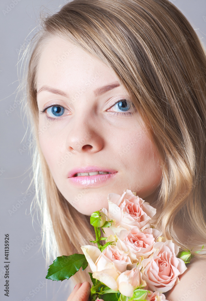 Close up portrait of a beautiful female model. Close up portrait of a beautiful female model.