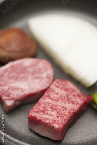 牛肉の鉄板焼き