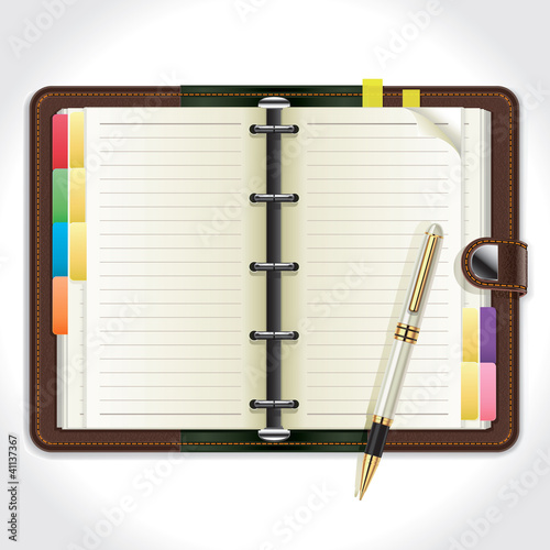 Personal Organizer with Pen.