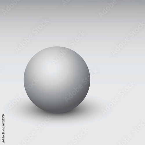 Vector gray 3d sphere