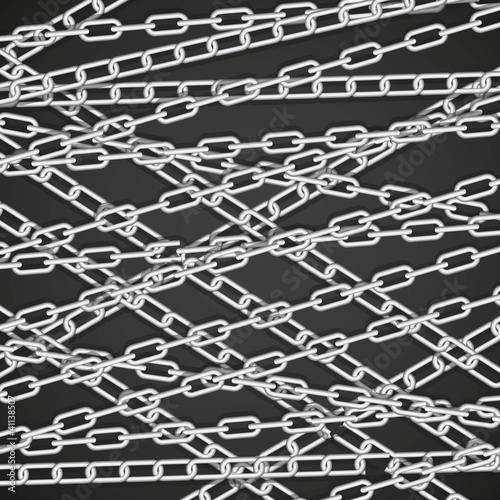 silver chains superimposed