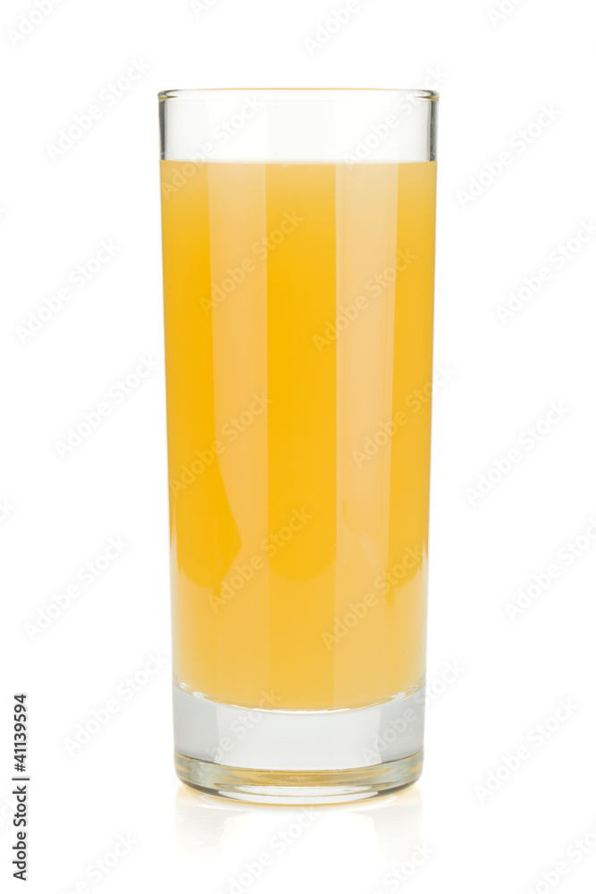 Pineapple juice in a glass Pineapple juice in a glass