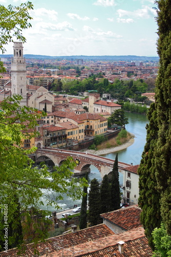 Panoramic view of Verona, Italy