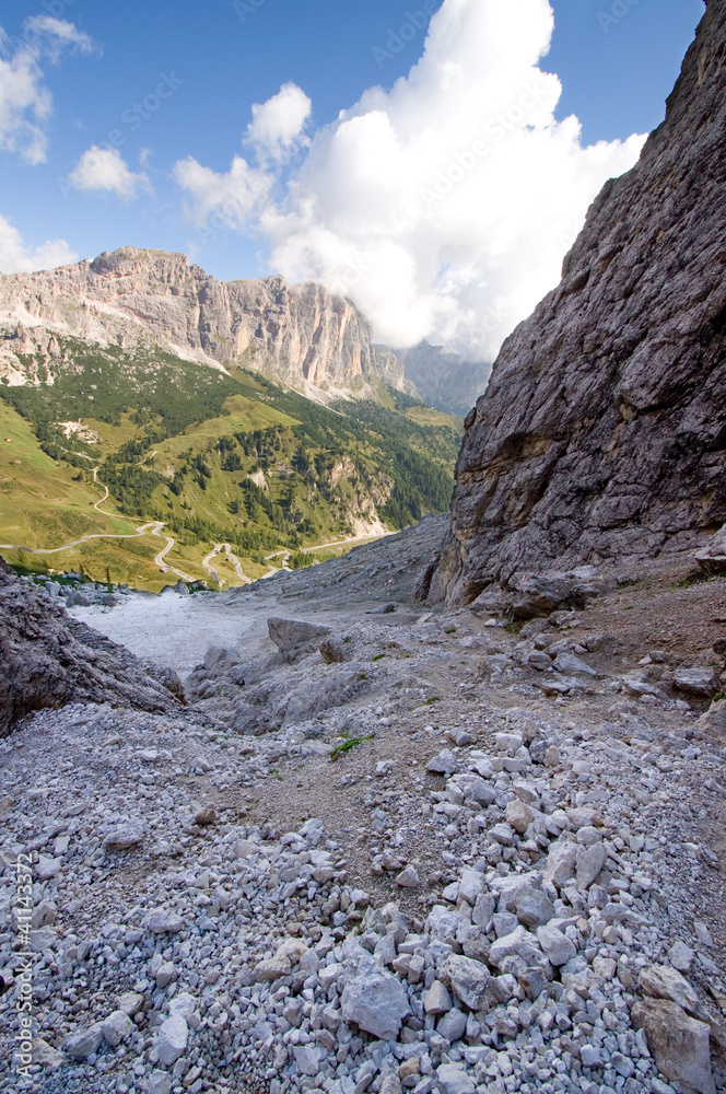 Cirspitzen und Sellagruppe - Dolomiten - Alpen Cirspitzen und Sellagruppe - Dolomiten - Alpen