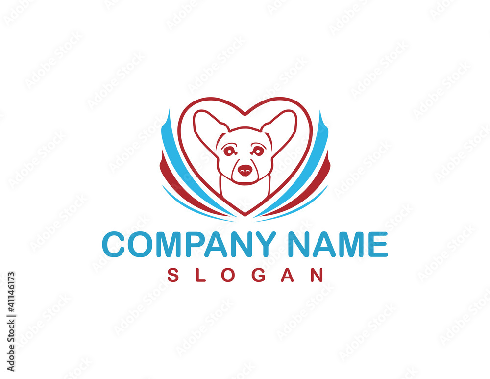Fototapeta premium chihuahua logo