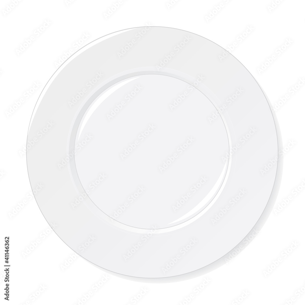 White Plate isolated on white White Plate isolated on white