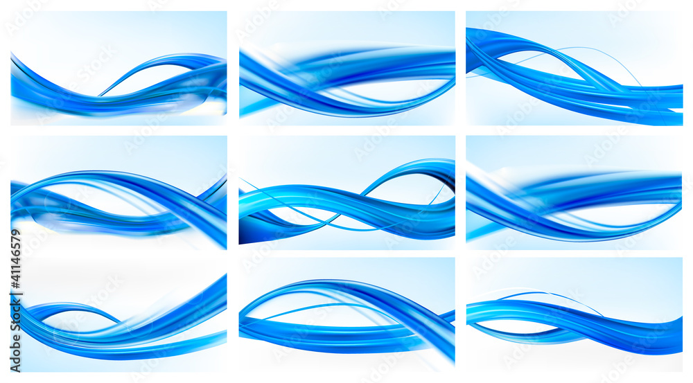 Big set of abstract elegant backgrounds. Vector