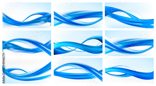 Big set of abstract elegant backgrounds. Vector