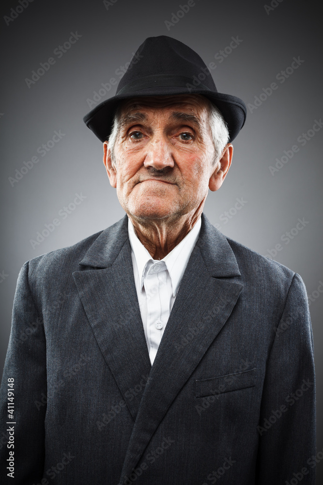 Expressive senior portrait