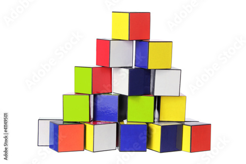 Stack of Color Cubes