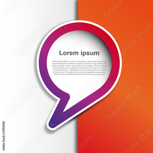 Cover speech in red # Vector