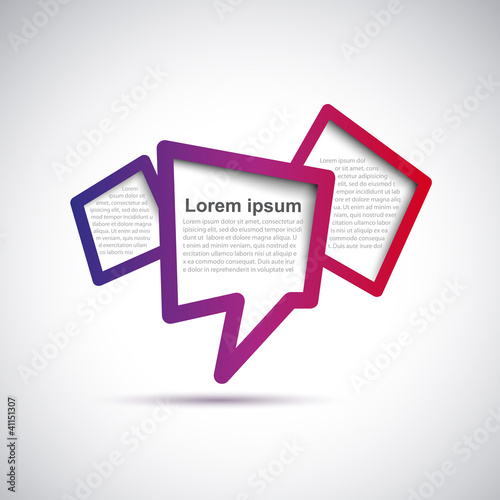 Cover speech in red # Vector