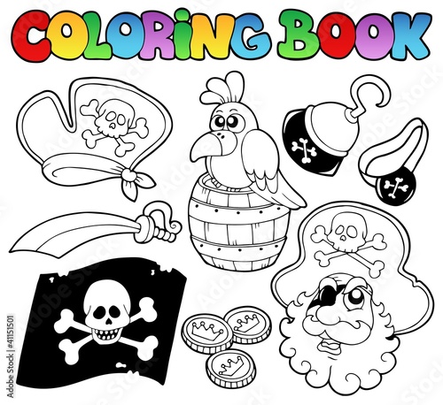Coloring book with pirate topic 4