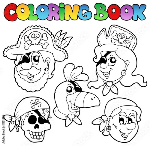 Coloring book with pirate topic 5