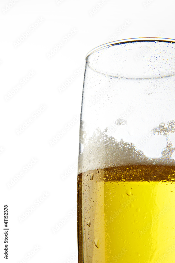 glass of beer over isolated background glass of beer over isolated background