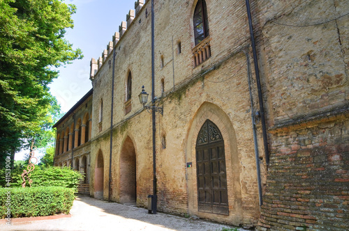 Rossi Fortress of  San Secondo Parmense. Emilia-Romagna. Italy.