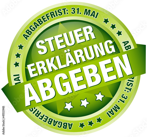 Button Banner "Steuererklärung abgeben" grün