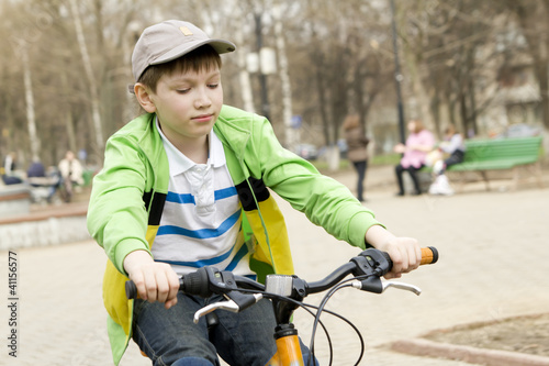 boy riding bike