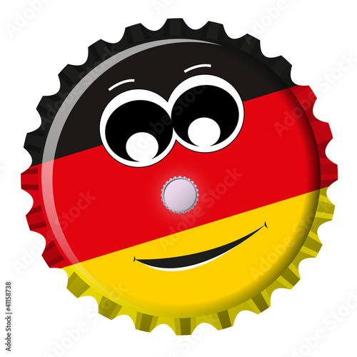 Deutschland Kronkorken Smiley