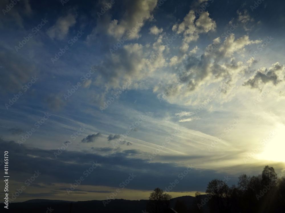 Fototapeta premium sunset sky background