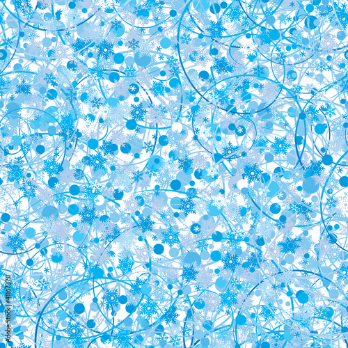Seamless background with snowflakes