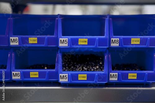 factory stockroom boxes