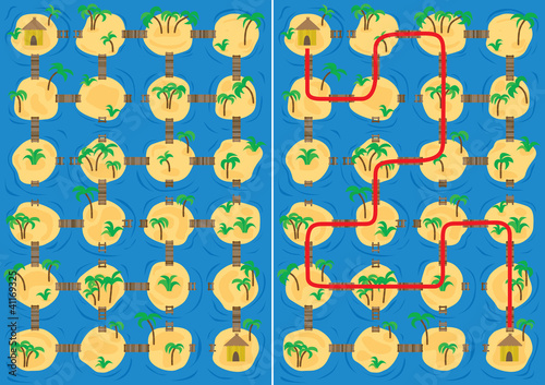 Islands maze