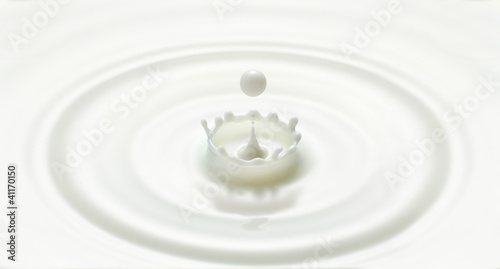 d drop creatmilk drop ripple and splash in crown shape
