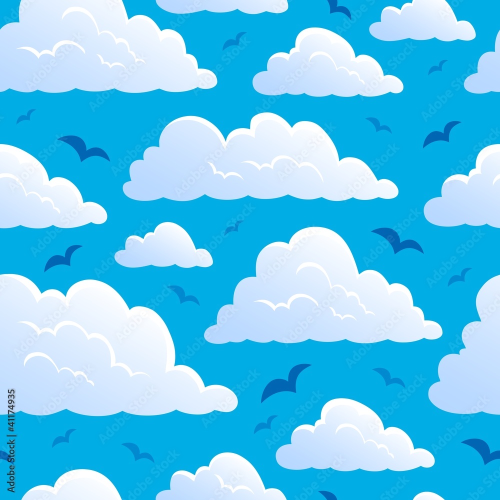 Seamless background with clouds 7 Seamless background with clouds 7