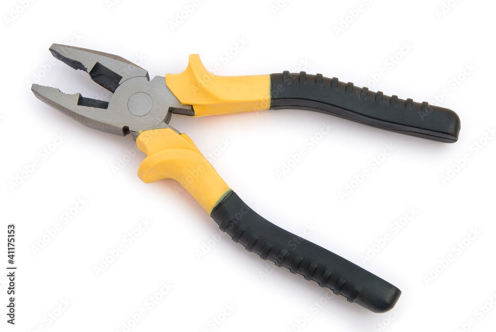 black grip piler with clipping path black grip piler with clipping path
