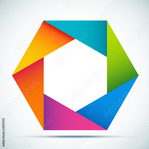 Vector illustration colorful abstract shape