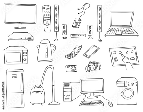 household technics vector set
