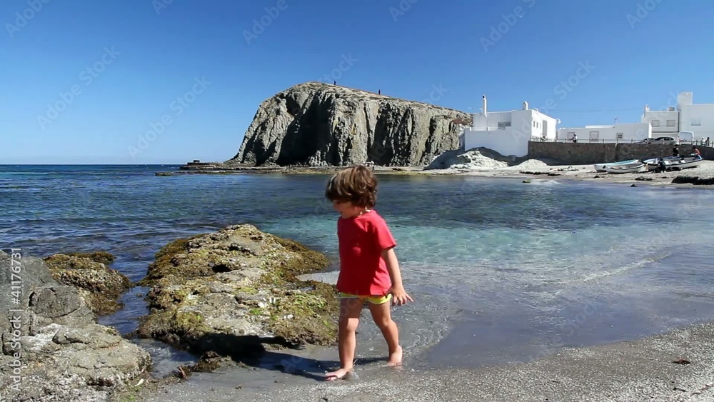 boy in the beach