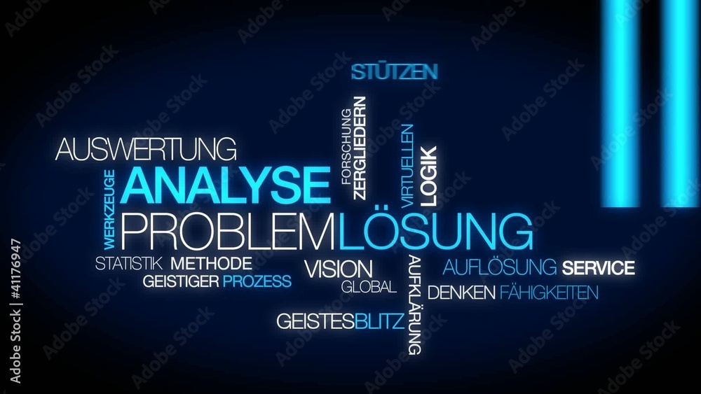 Analyse Problemlösung tag cloud Auswertung und Lösung video