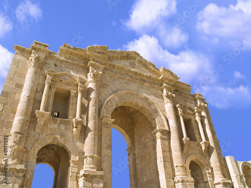 Fototapeta Hadrian's Gate  located in Jerash, Jordan, Middle East.