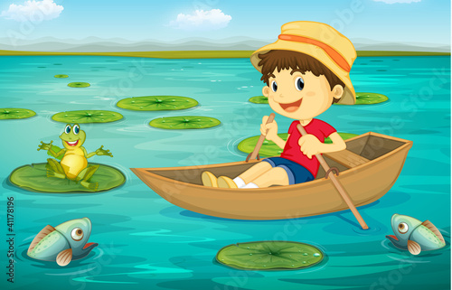 Boy in boat