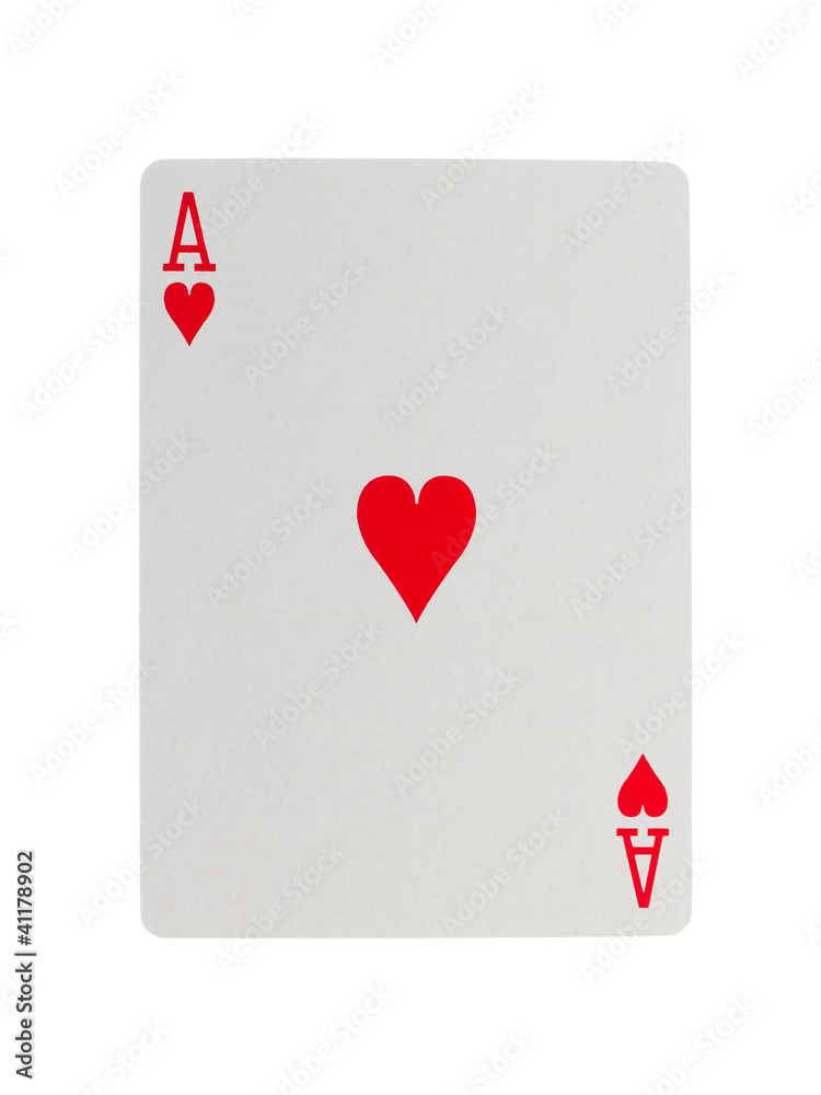 Obraz premium Playing card (ace)