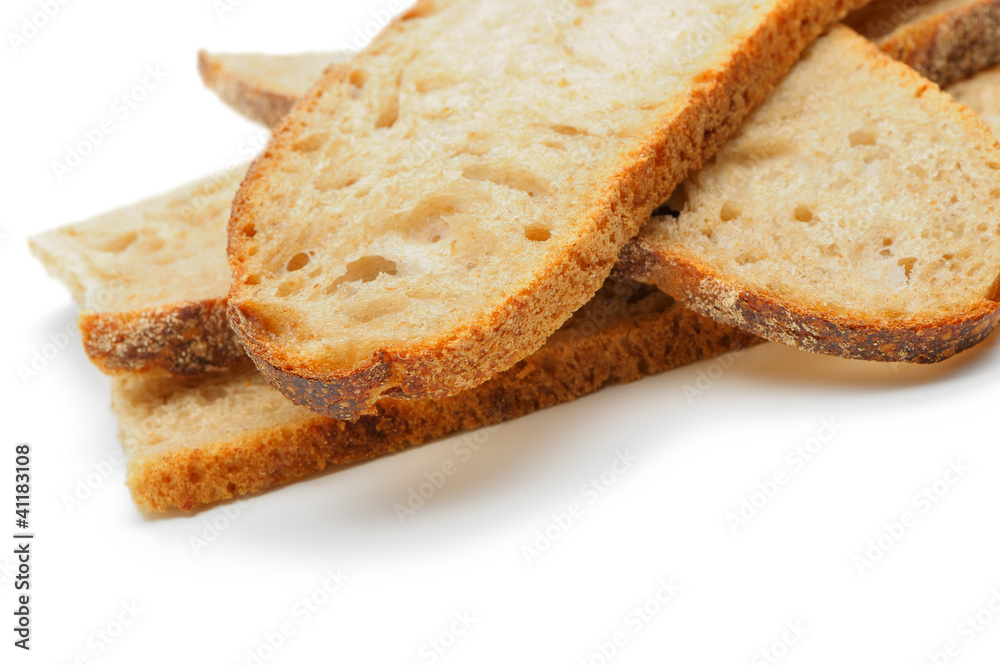 The cut bread