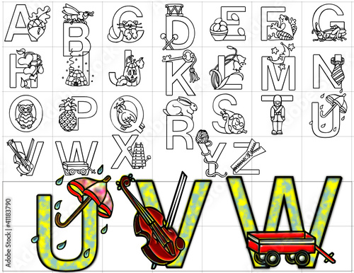 abc alphabet letters design background