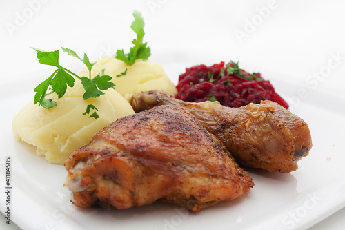 Obiad - Pieczony kurczak