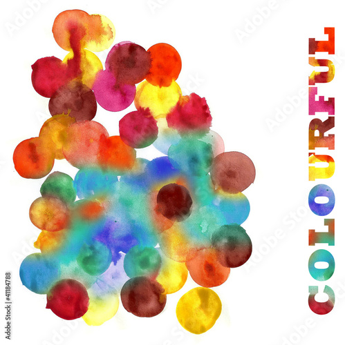 Watercolor Abstract Circles