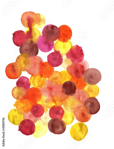 Watercolor Abstract Circles