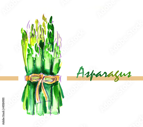 Hand Painted Asparagus