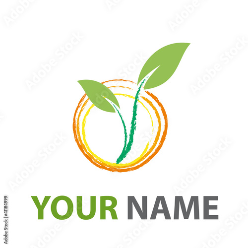 Logo abstract green environment # Vector