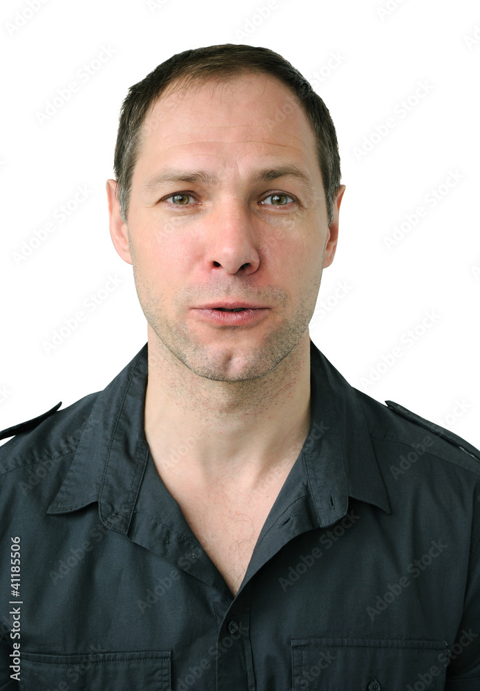 Portrait of attractive man talking Portrait of attractive man talking
