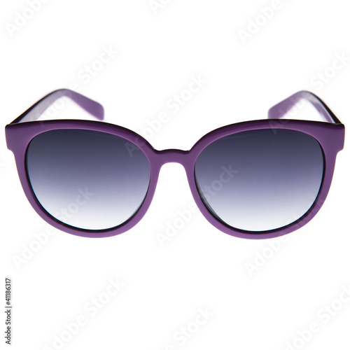 Stylish sunglasses isolated on white.