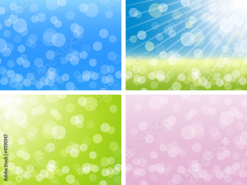 Abstract nature backgrounds collection.