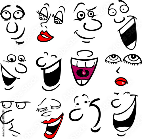Cartoon emotions illustration
