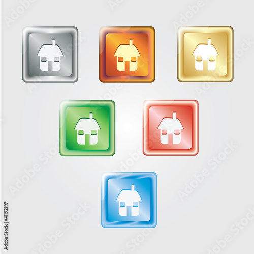 Colour mix web icon set