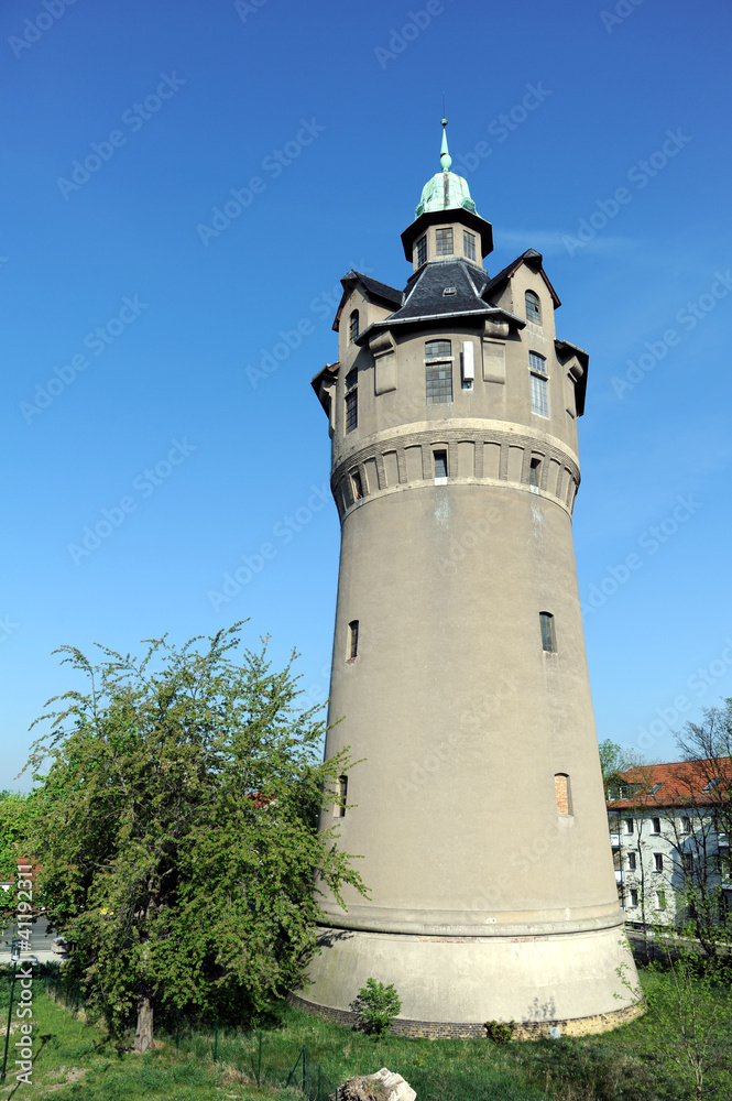 Historischer Wasserturm von 1904 Markkleeberg bei Leipzig